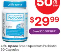Discount Drug Stores Life-Space Broad Spectrum Probiotic 60 Capsules offer