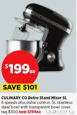 CULINARY CO Retro Stand Mixer 5L