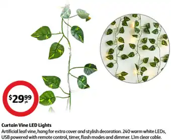 Coles Curtain Vine LED Lights offer