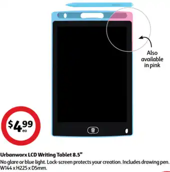 Coles Urbanworx LCD Writing Tablet 8.5" offer