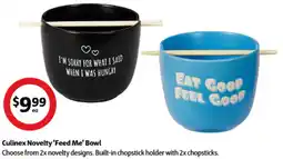 Coles Culinex Novelty 'Feed Me' Bowl offer