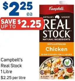 Foodland Campbell's Real Stock 1 Litre offer