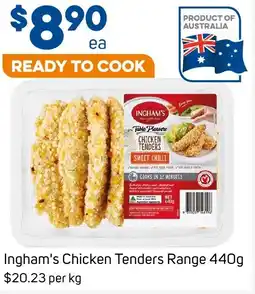 Foodland Ingham's Chicken Tenders Range 440g offer