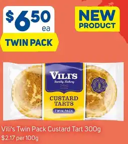 Foodland Vili's Twin Pack Custard Tart 300g offer