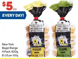 Foodland New York Bagel Range 4 Pack 400g offer