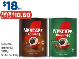 Foodland Nescafé Blend 43 500g offer