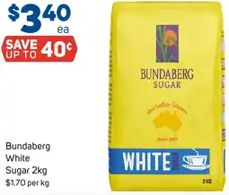 Foodland Bundaberg White Sugar 2kg offer