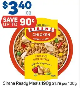 Foodland Sirena Ready Meals 190g offer