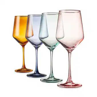 Target Spectrum Wine Glasses, 4 Pack - Anko offer