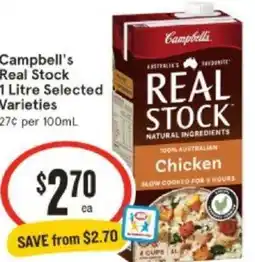 IGA Campbell's Real Stock 1 Litre offer