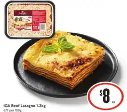 IGA IGA Beef Lasagne 1.2kg offer