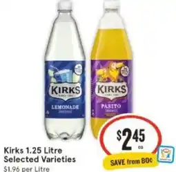 IGA Kirks 1.25 Litre offer
