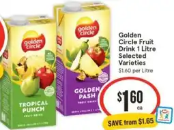 IGA golden Circle Fruit Drink 1 Litre offer