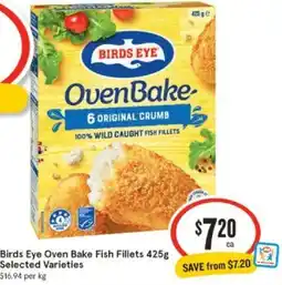 IGA Birds Eye Oven Bake Fish Fillets 425g offer