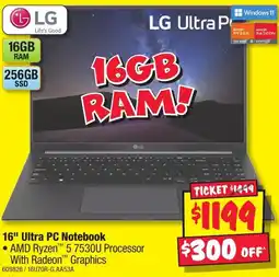 JB Hi-Fi 16" Ultra PC Notebook offer