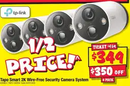 JB Hi-Fi Tapo Smart 2K Wire-Free Security Camera System offer