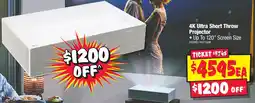 JB Hi-Fi 4K Ultra Short Throw Projector offer