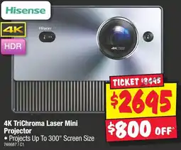 JB Hi-Fi 4K TriChroma Laser Mini Projector offer