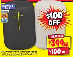 JB Hi-Fi EPICBOOM Portable Bluetooth Speaker offer