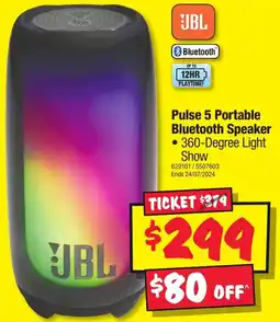 JB Hi-Fi Pulse 5 Portable Bluetooth Speaker offer
