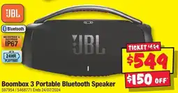 JB Hi-Fi Boombox 3 Portable Bluetooth Speaker offer