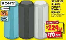 JB Hi-Fi SRS-XE300 X-Series Portable Wireless Speaker offer