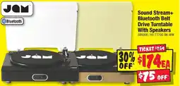 JB Hi-Fi Sound Stream+ Bluetooth Belt Drive Turntable With Speakers offer