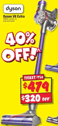 JB Hi-Fi Dyson V8 Extra offer