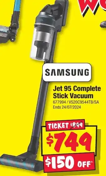 JB Hi-Fi Jet 95 Complete Stick Vacuum offer