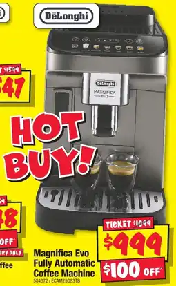 JB Hi-Fi Magnifica Evo Fully Automatic Coffee Machine offer