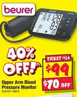 Upper arm blood pressure monitor