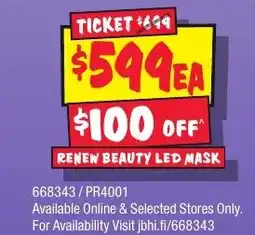 JB Hi-Fi RENEW BEAUTY LED MASK offer