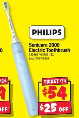 JB Hi-Fi Sonicare 2000 Electric Toothbrush offer