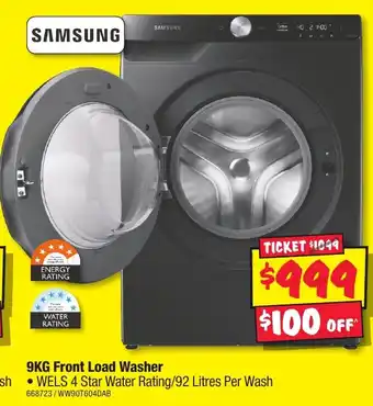 JB Hi-Fi 9KG Front Load Washer offer