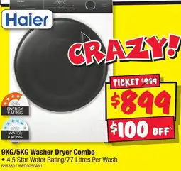 JB Hi-Fi 9KG/5KG Washer Dryer Combo offer