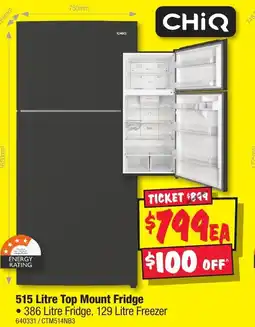 JB Hi-Fi 515 Litre Top Mount Fridge offer