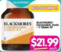 Horseradish, Garlic + C Tablets 90