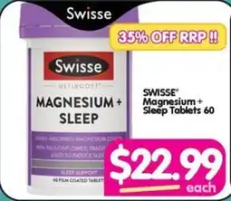 Your Discount Chemist SWISSE Magnesium+ Sleep Tablets 60 offer