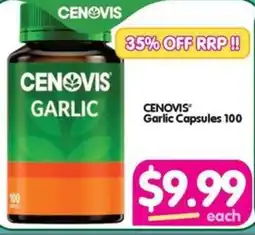 Your Discount Chemist CENOVIS Garlic Capsules 100 offer