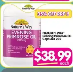 Your Discount Chemist NATURE'S WAY" Evening Primrose Oil Capsules 200 offer