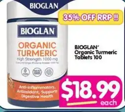 Your Discount Chemist BIOGLAN Organic Turmeric Tablets 100 offer