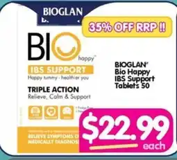 Your Discount Chemist BIOGLAN Bio Happy IBS Support Tablets 50 offer