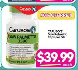 CARUSO'S Saw Palmetto Capsules 50
