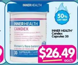 Your Discount Chemist INNER HEALTH" Candex Capsules 30 offer