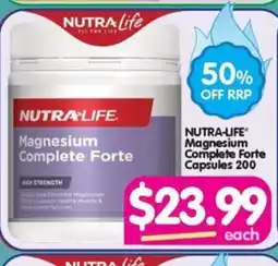 NUTRA-LIFE Magnesium Complete Forte Capsules 200