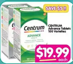 Your Discount Chemist Centrum Advance Tablets 100 Varieties offer