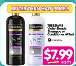 TRESEMME Violet Blonde Shampoo or Conditioner 675ml