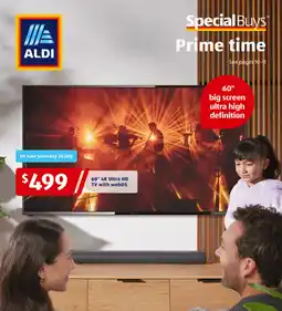 ALDI 60" 4K Ultra HD TV with webOS offer