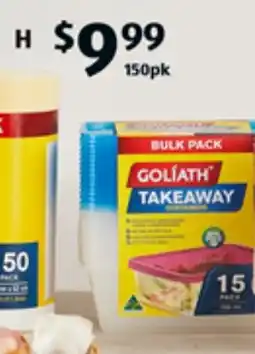 ALDI GOLIATH TAKEAWAY offer