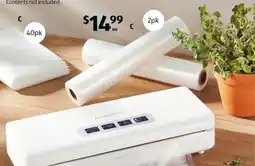 ALDI Vacuum Food Sealer Bags or rolls offer